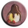 Aimant rond 38 - Poire au chocolat - 45mm