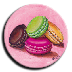 Aimant rond 4 - Macaron - 45mm