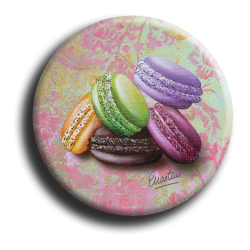 Aimant rond 60 - Macarons -...
