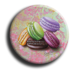 Aimant rond 60 - Macarons - 45mm