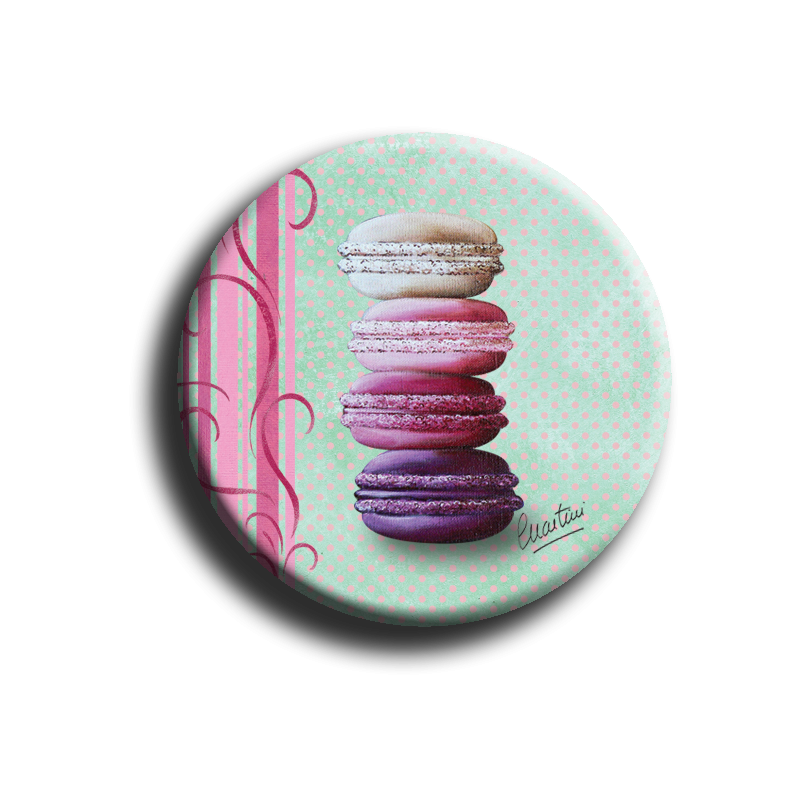 Aimant rond 62 - Macaron - 45mm
