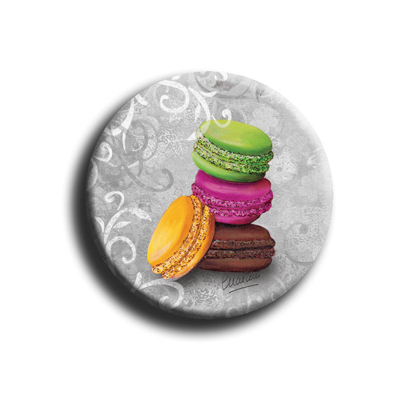 Aimant rond 64 - Macaron - 45mm