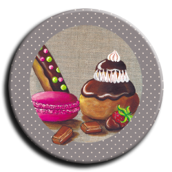 Badge rond 10 -...