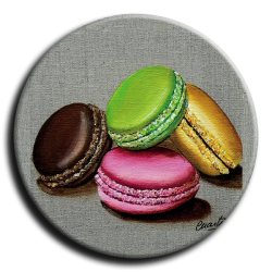 Badge rond 2 - Macaron - 25mm