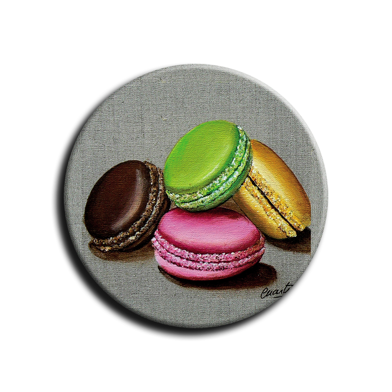 Badge rond 2 - Macaron - 25mm