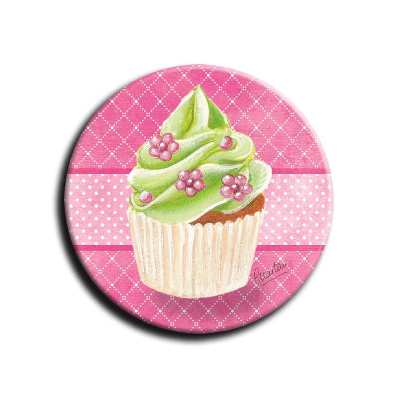 Badge rond 21 - Cupcake - 25mm