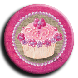 Badge rond 25 - Cupcake - 25mm