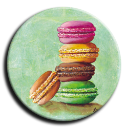 Badge rond 3 - Macaron - 25mm