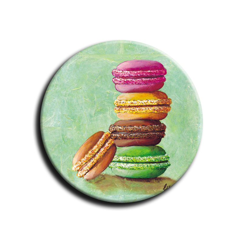 Badge rond 3 - Macaron - 25mm