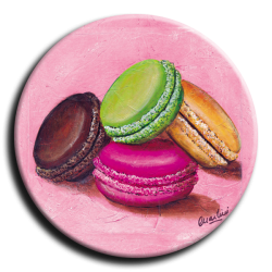 Badge rond 4 - Macaron - 25mm