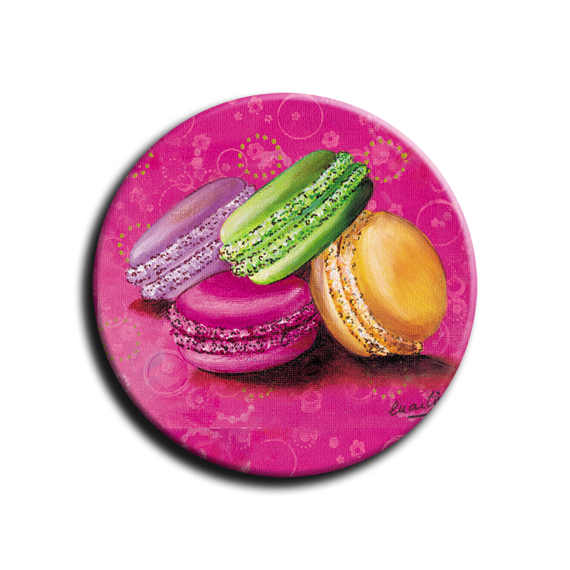 Badge rond 5 - Macaron - 25mm