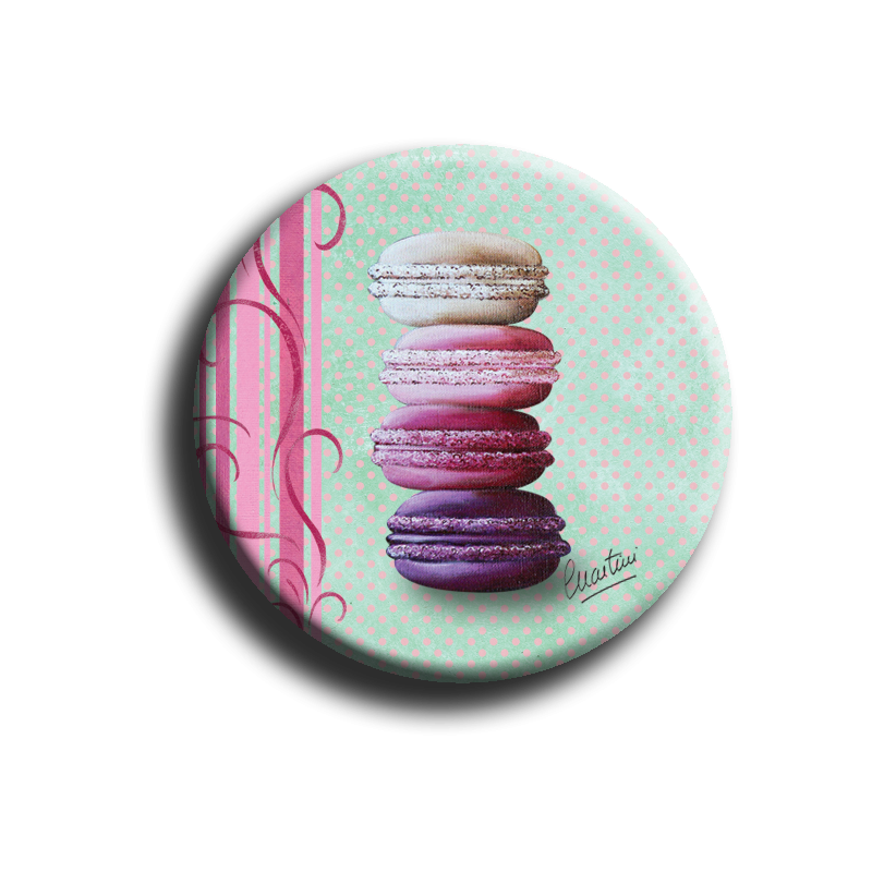 Badge rond 62 - Macaron - 25mm