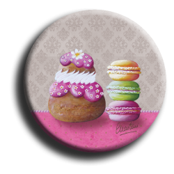 Badge rond 67 - Gourmandises - 25mm