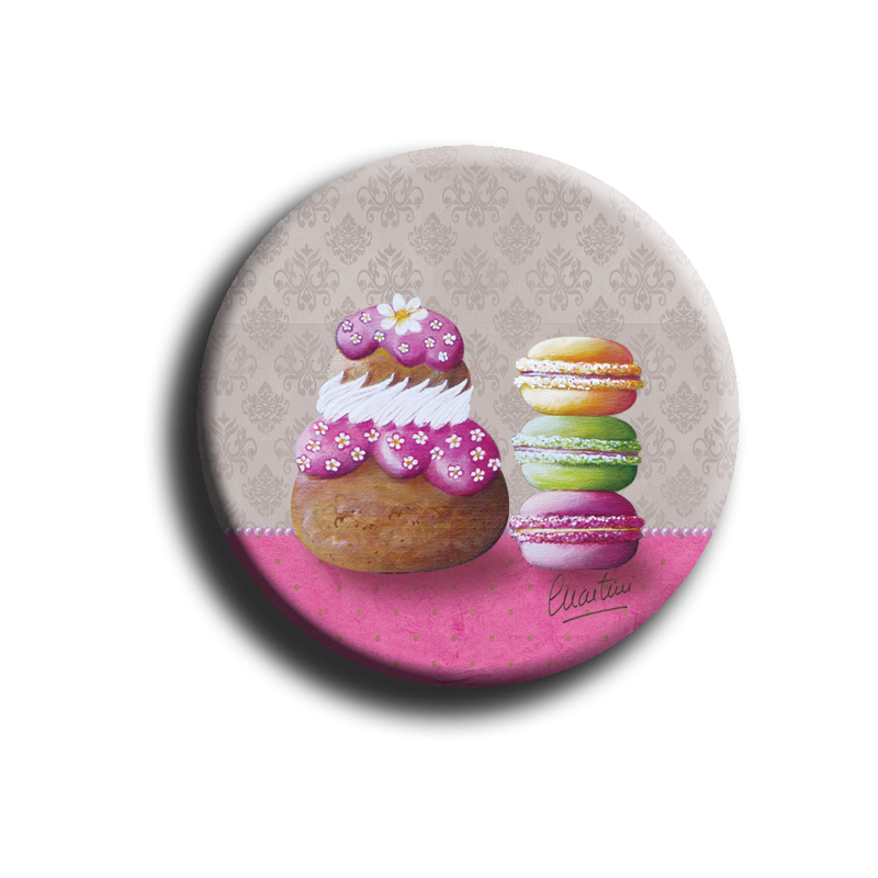 Badge rond 67 - Gourmandises - 25mm