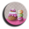 Badge rond 67 - Gourmandises - 25mm