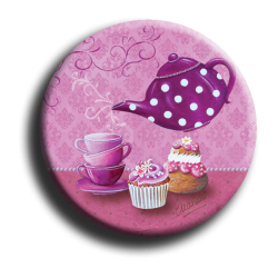 Badge rond 68 - Gourmandises - 25mm