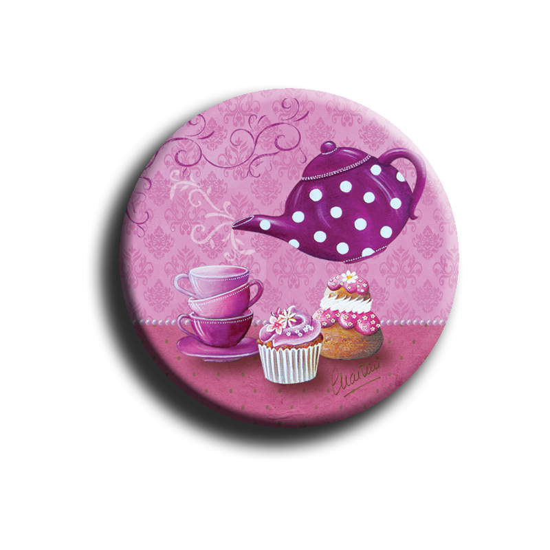 Badge rond 68 - Gourmandises - 25mm