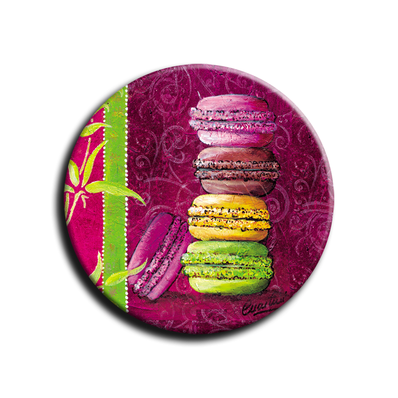 Badge rond 6 - Macaron - 25mm