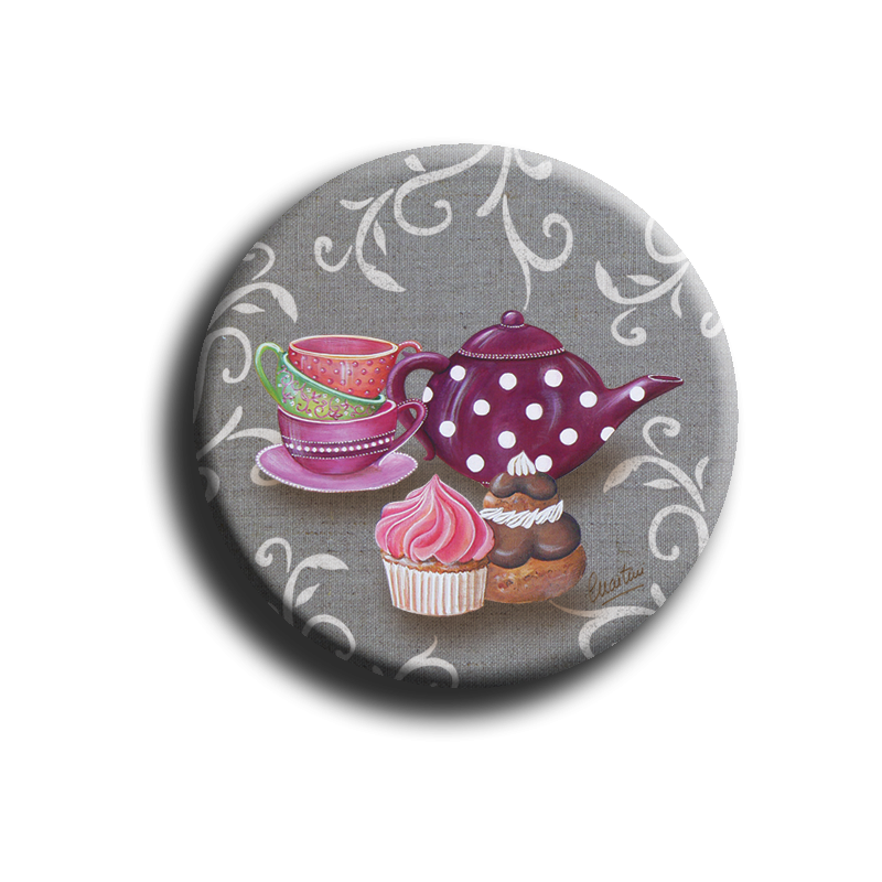 Badge rond 69 - Gourlandises - 25mm