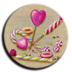 Badge rond 12 - Bonbon - 45mm