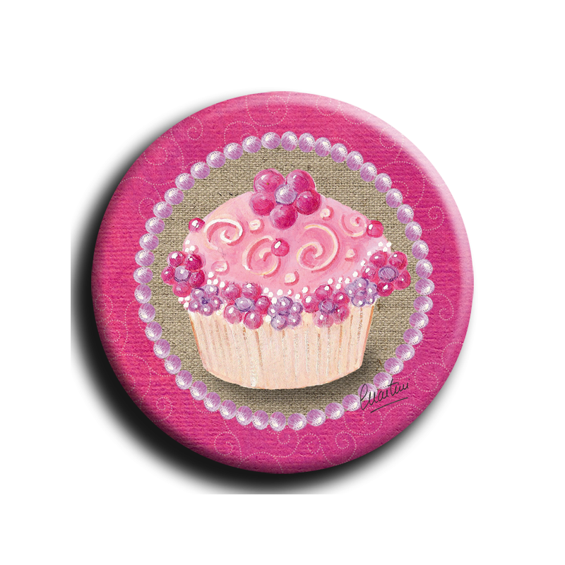 Badge rond 25 - Cupcake - 45mm