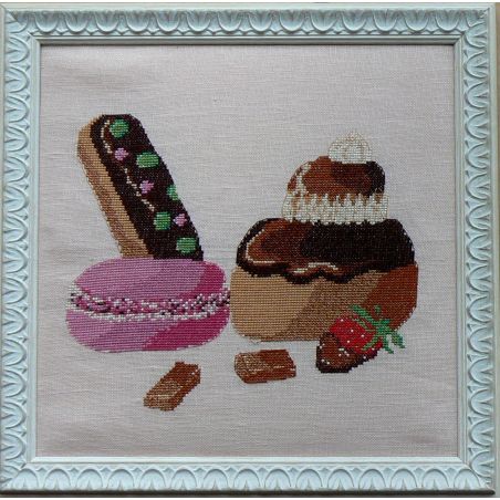 Kit de broderie trio de Gourmandises