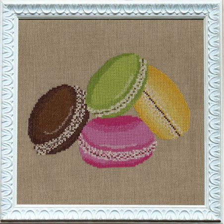 Kit de broderie Macaron n°2