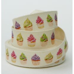 Ruban Sergé n°22B - Cupcake - 20 mm