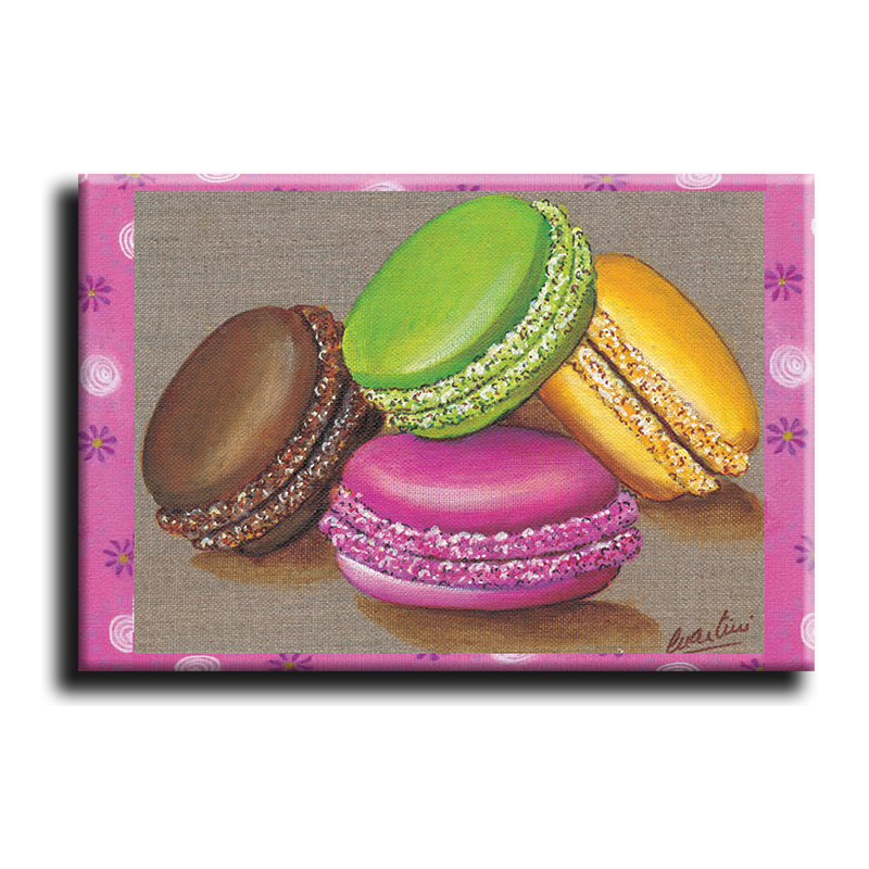 Aimant rectangulaire Macaron E