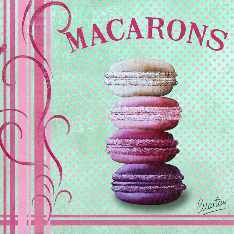 Reproduction sur toile macaron n°61 20x20