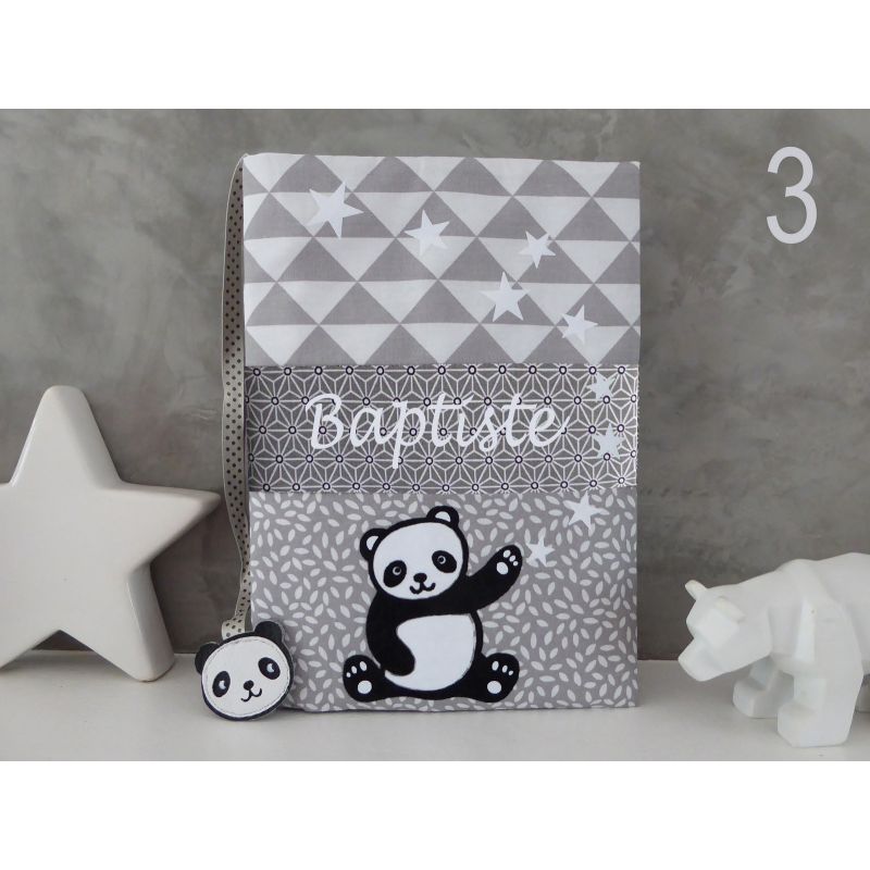 Protège carnet de santé molletonné Panda, modèle mixte – Les Fantaisies de  Malou