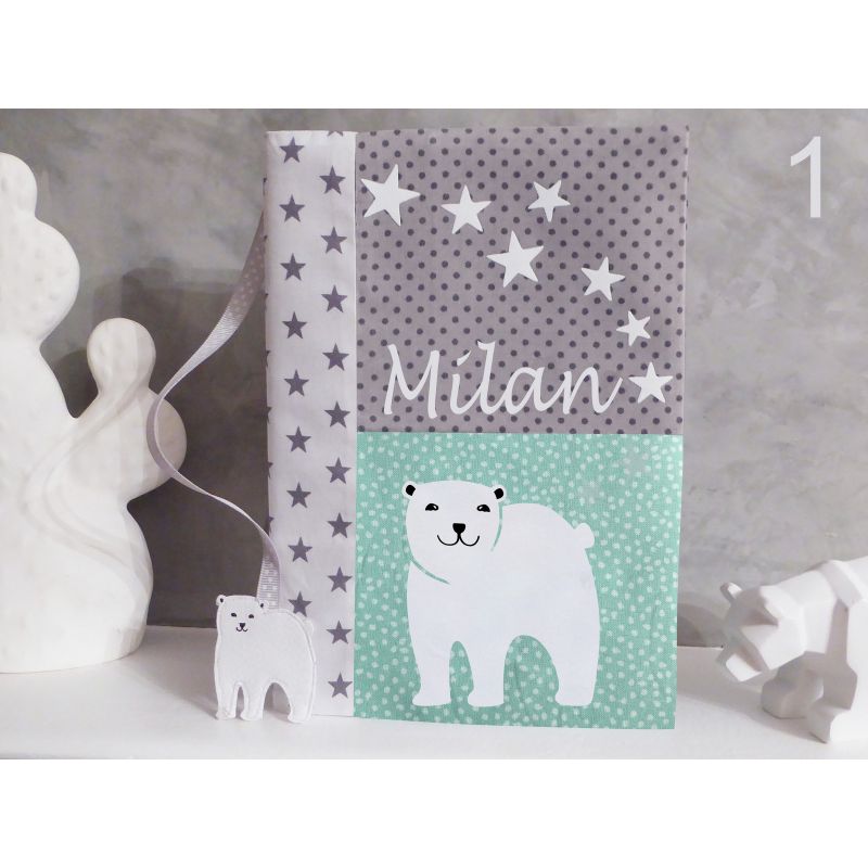 Carnet de santé Ours blanc - Modèle 1 Carnet de santé Ours blanc - Modèle 1
