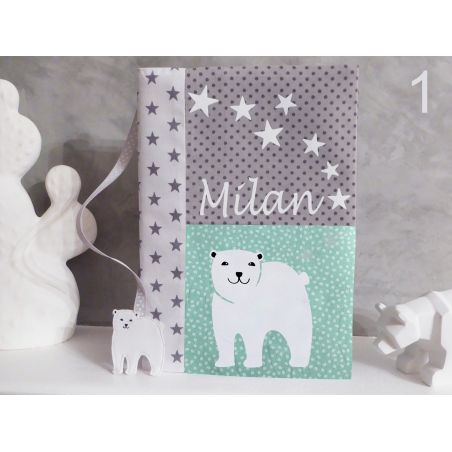 Carnet de santé Ours blanc - Modèle 1