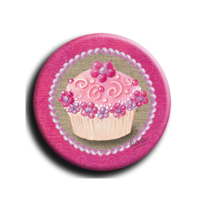 Aimant Cupcake - rond 25 - 38mm