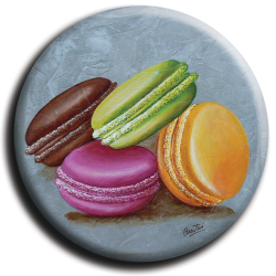 Aimant Macaron - rond 30 - 38mm