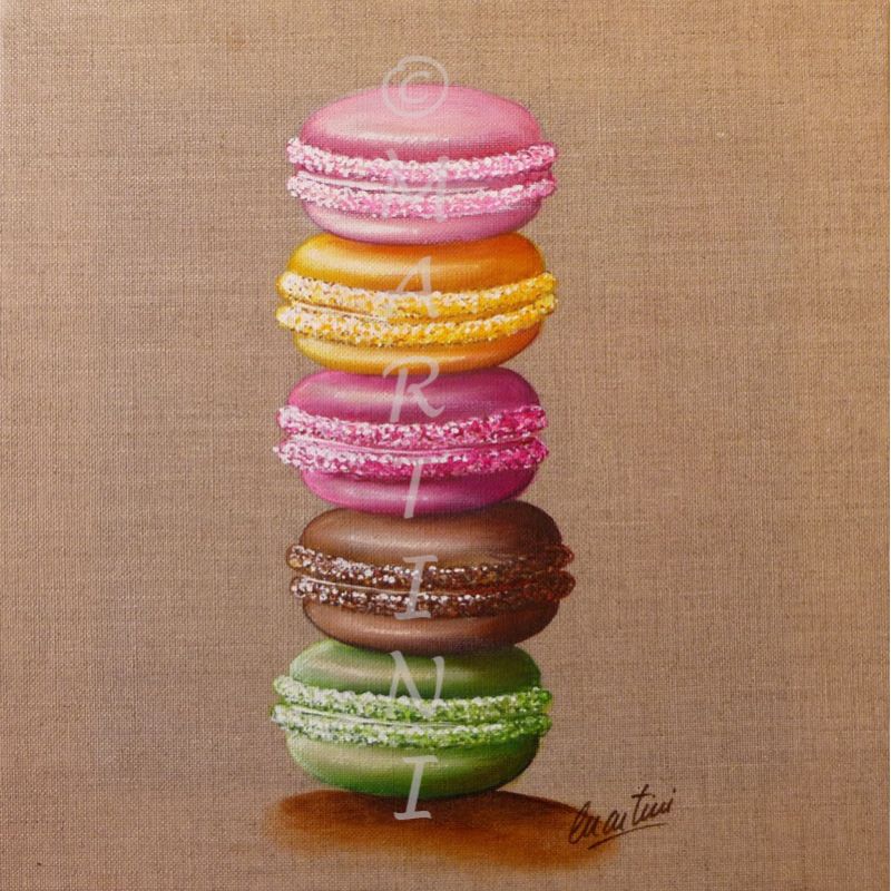 Tableau macaron n°7 30x30