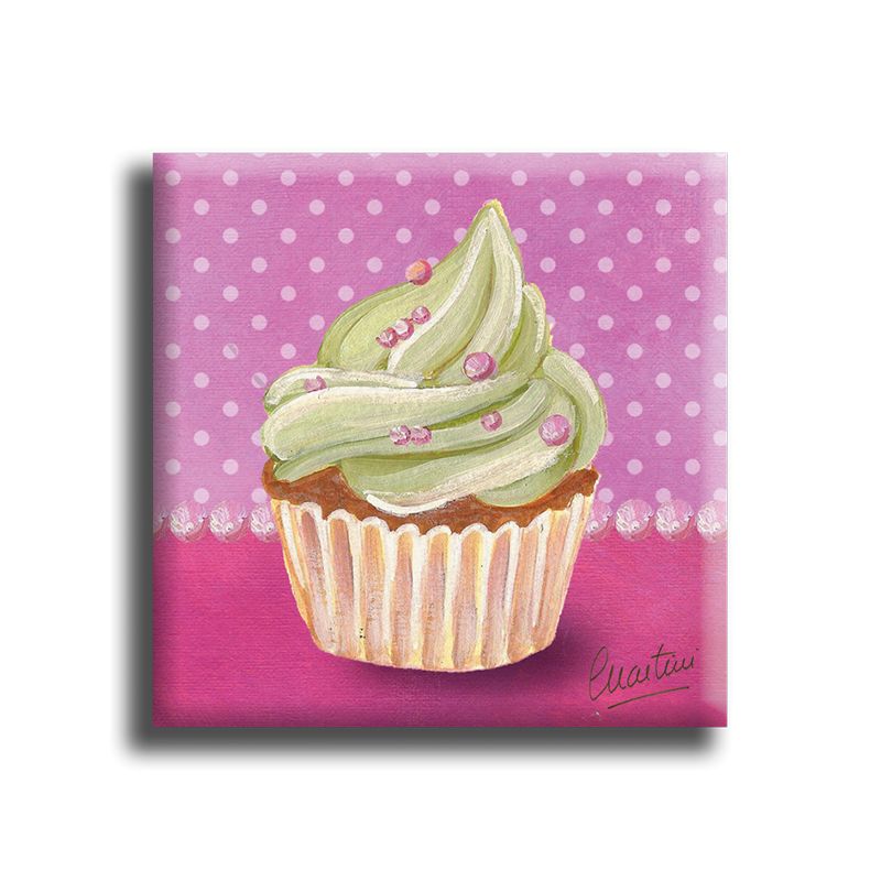 Aimant carré Cupcake 24