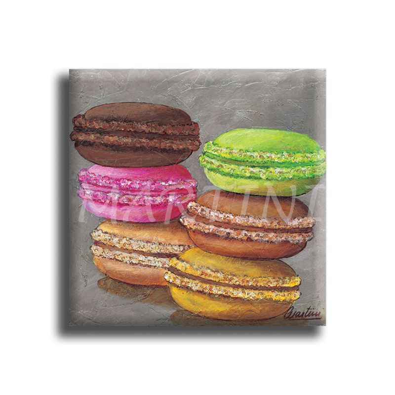 Aimant carré Macaron 10