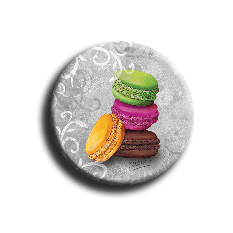 Aimant Macaron - rond 64 - 38mm