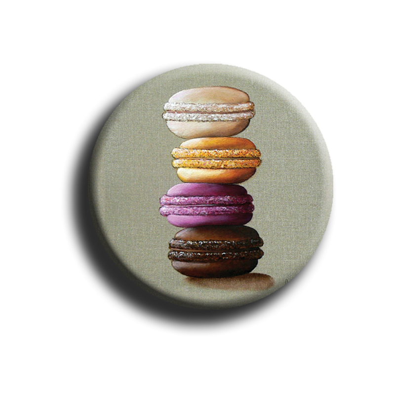 Aimant Macaron - rond 82 - 38mm