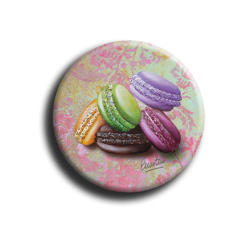 Aimant Macarons - rond 60 - 38mm