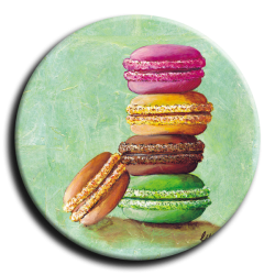 Aimant rond 3 - Macaron - 45mm