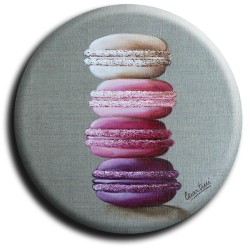 Aimant rond 31 - Macaron - 45mm